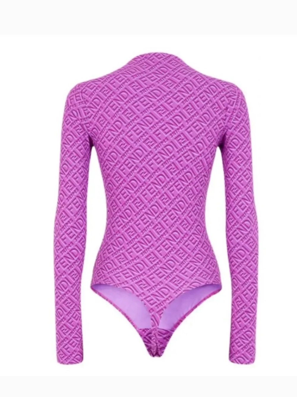 💜FENDI x SKIMS Mock Neck Long Sleeve Bodysuit NWT💜 - Picture 3 of 5